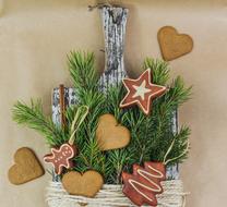 sweet gingerbread on a tree