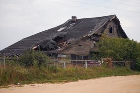 old wooden Home Building