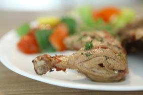 Boiled meat with vegetables and spices