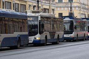 Russia City Trolley Bus