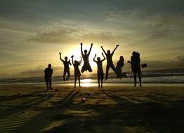Sunset Friends People