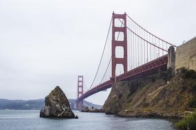 red long bridge