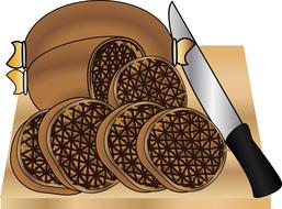 drawn meat sliced