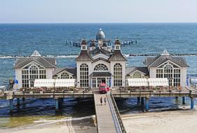 restaurant on the beach by the sea