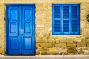 Old House Blue Architecture