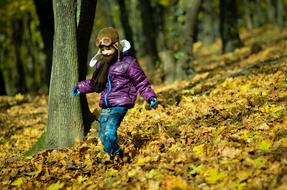 Boy Autumn Park