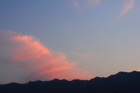 Sunset Silhouette Mountains