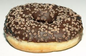 sweet donut with nuts