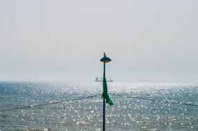 Sea at sun backlighting
