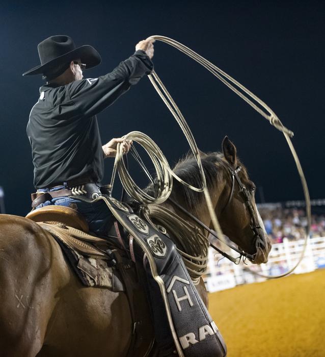 cowboy on horseback