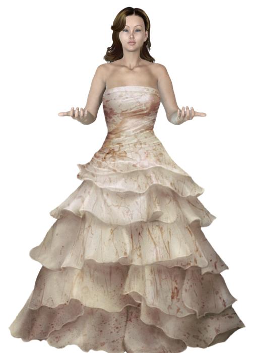 a girl in a ball gown is a princess