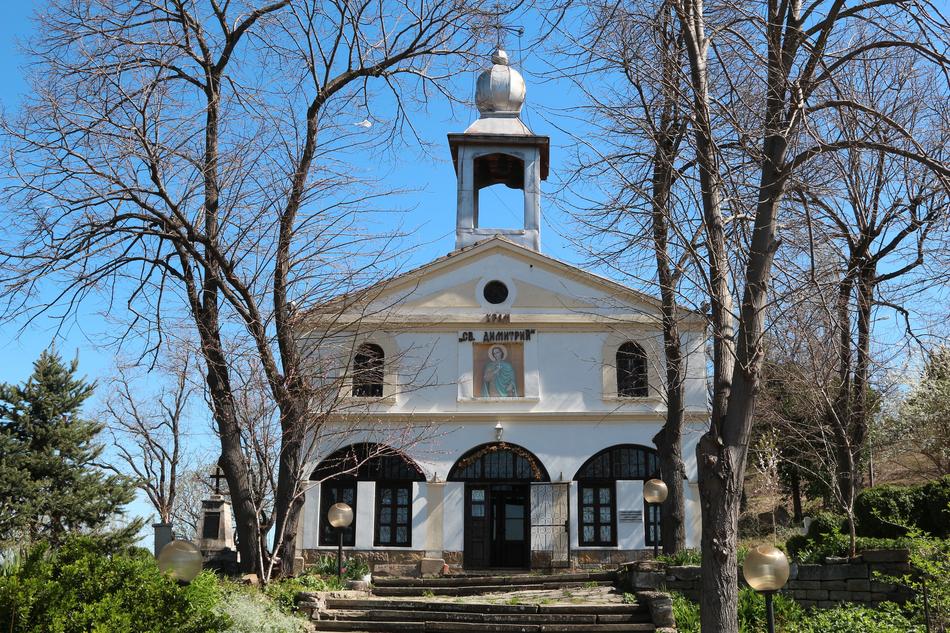 the white church in the park