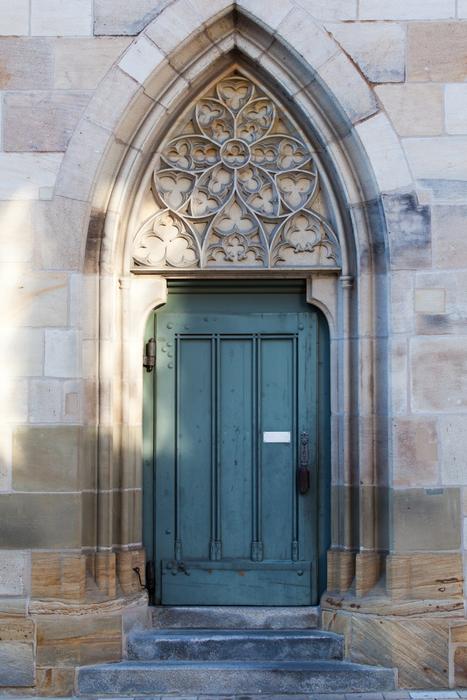 old temple door