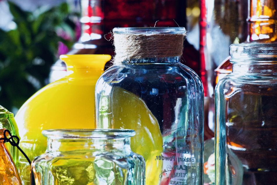 Vases Glass Jars Colored