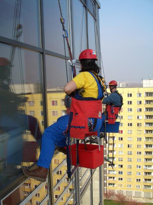 Mountaineer Workers on Facade