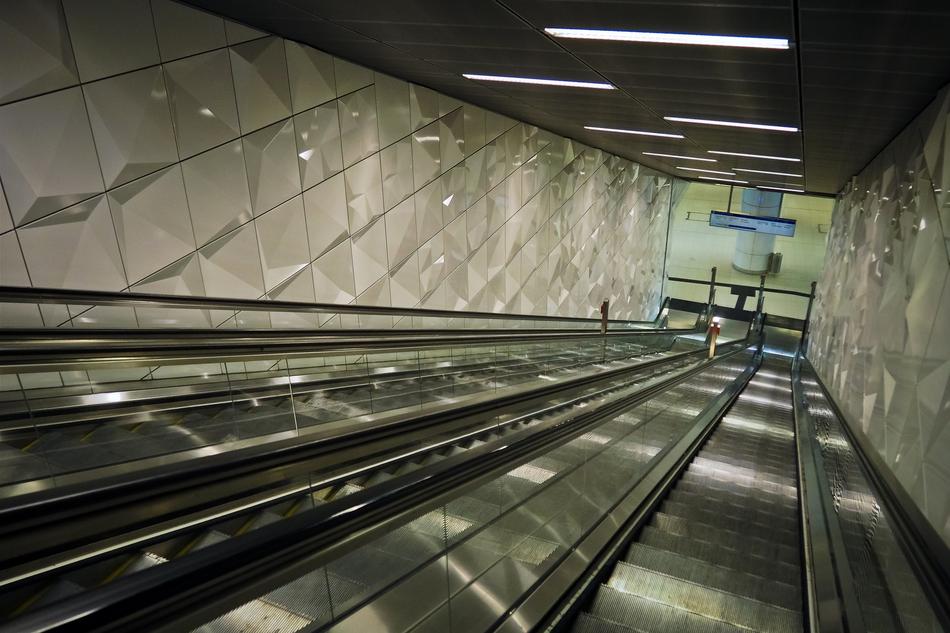 Escalator Metro Stairs Railway