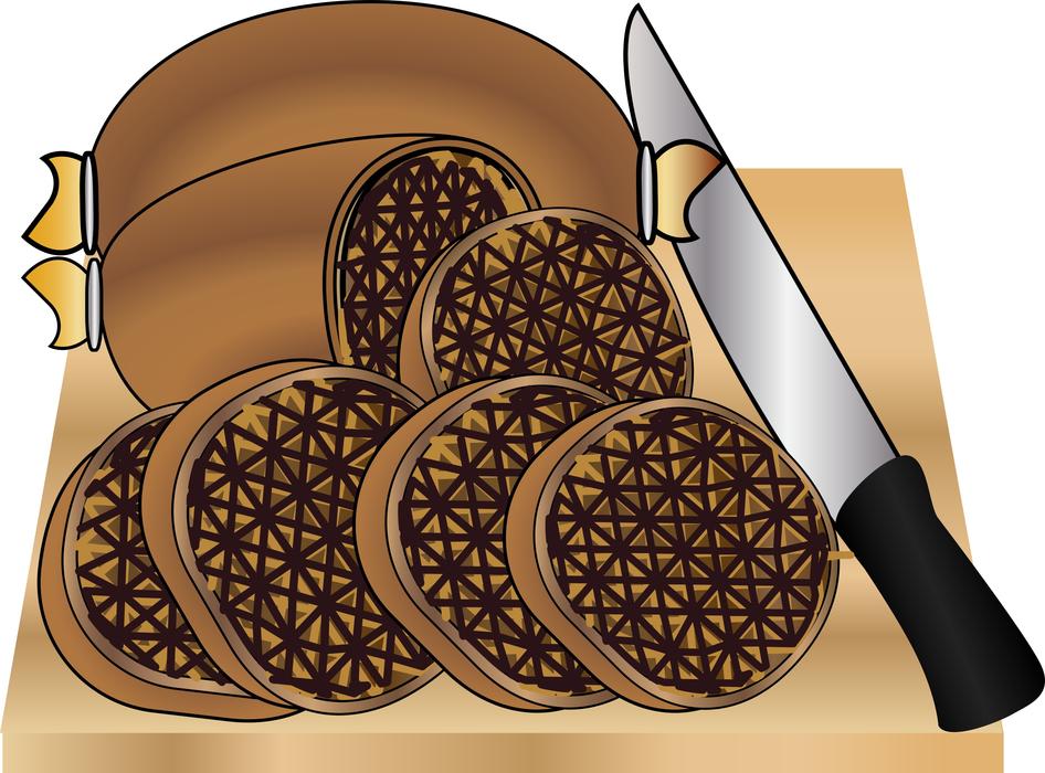 drawn meat sliced