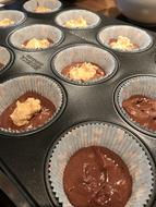 Chocolate mousse with cream