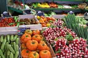 ripe vegetables on sale