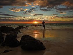 Rocks Sunset
