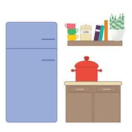Interior design of the kitchen