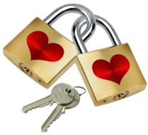 lock keys heart