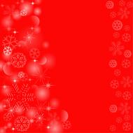 Background Red Snowflakes