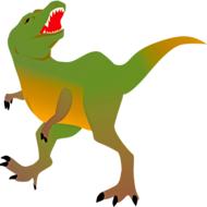 dinosaur green roar animal reptile