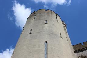 high tower in the blue sky