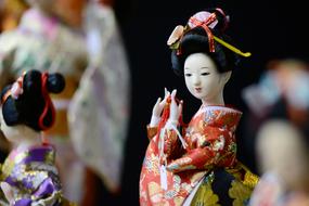 beautiful geisha doll