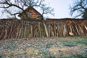 Wood Fence stack