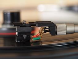 Vinyl Record macro photo