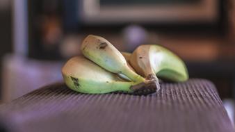 ripe bananas on the table