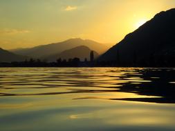 Waters Sunset Reflection