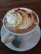 creamy hot coffee