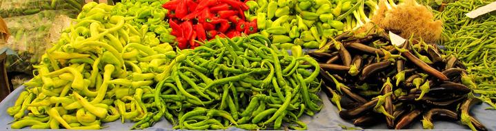 panoramic photo of vegetables