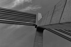 Lower Rhine Bridge Wesel Sky