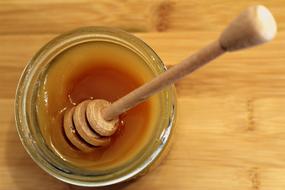sweet honey with a spoonful