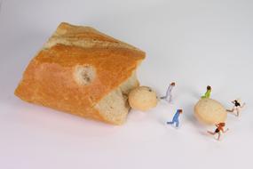 People figures and bread