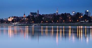 Warsaw Wisla Night