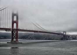 Bay Bridge San Francisco Fog