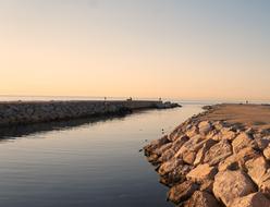 Waters Sea Sunset