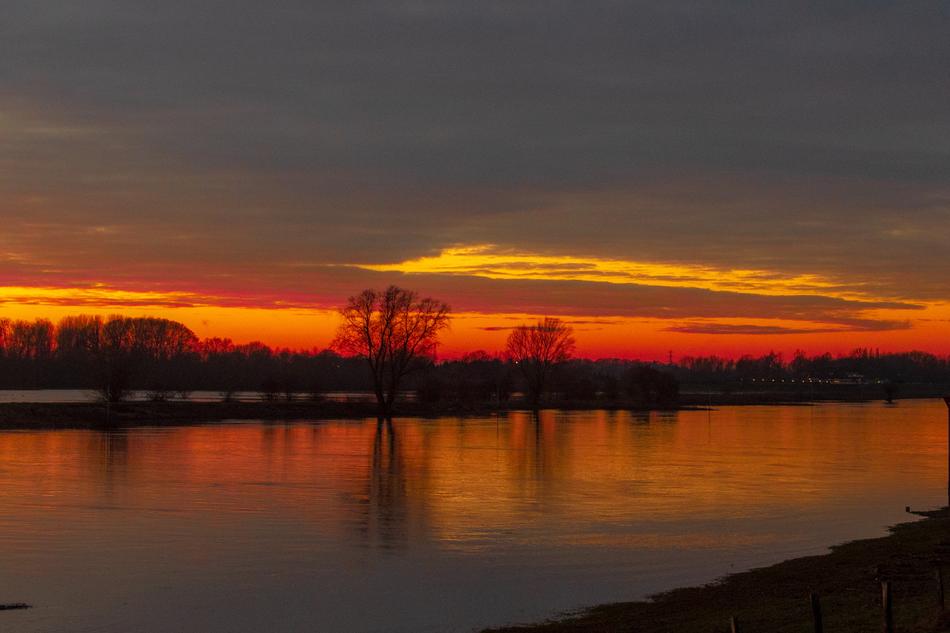 Sunset River Landscape