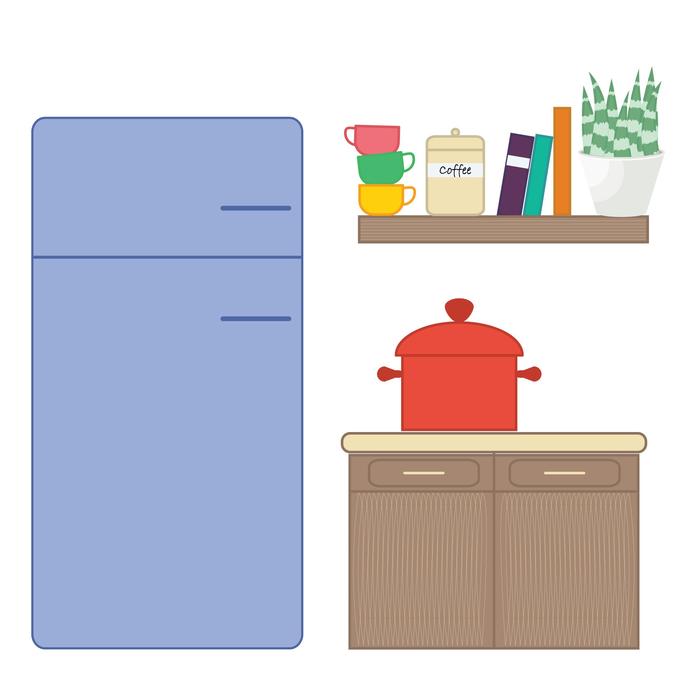 Interior design of the kitchen