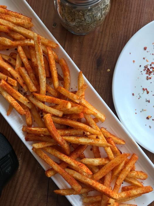 fried potatoes with hot spices