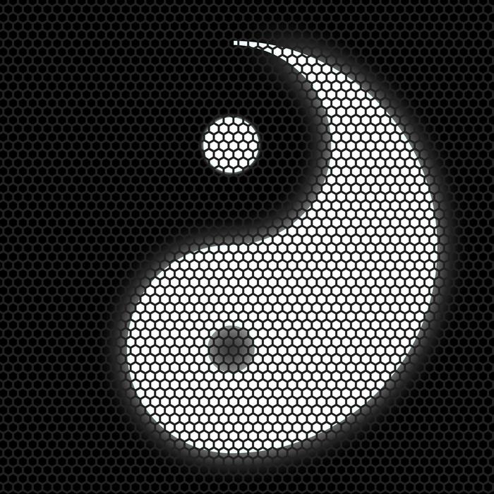yin and yang sign lamp