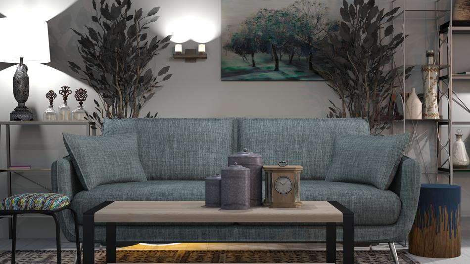 Blue Sofa Interior