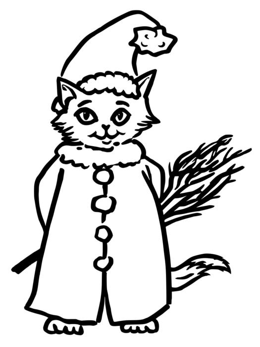 cat christmas knecht ruprecht