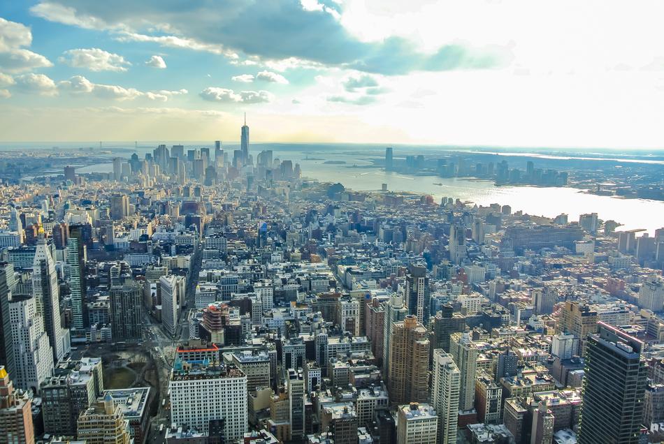 New York Manhattan Sunset United