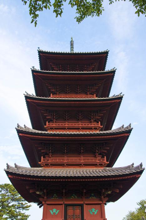 Five Story Pagoda Japan Temple